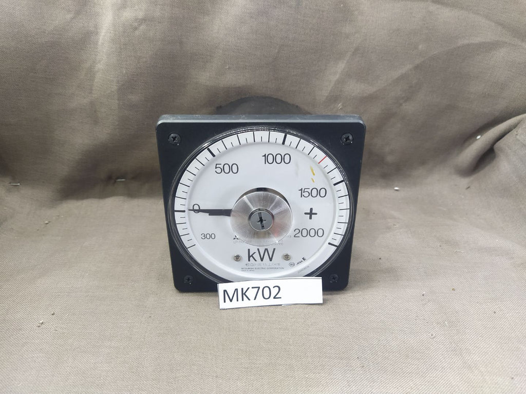 Mitsubishi LP-110NW Watt Meter Power Meter 0-2000kW CT 2500/5 VT 600/110 110V 5A