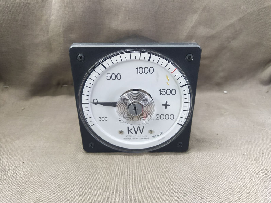 Mitsubishi LP-110NW Watt Meter Power Meter 0-2000kW CT 2500/5 VT 600/110 110V 5A