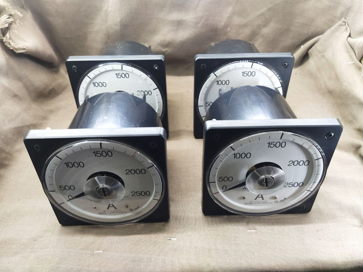 Mitsubishi LS-110NAA Ammeter CT 2500/5 5A LS110NAA LOT OF 4 PC
