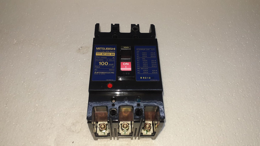 Mitsubishi NF100-SH No Fuse Breaker 100A 3P 660V NF100SH