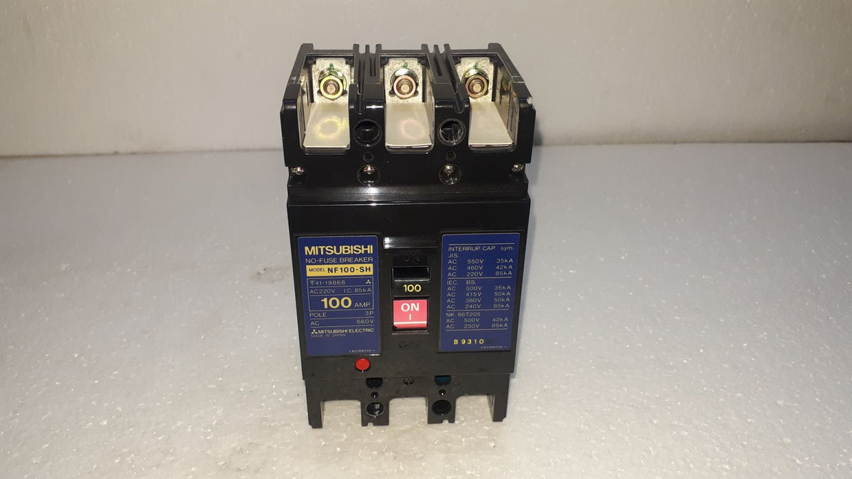 Mitsubishi NF100-SH No Fuse Breaker 100A 3P 660V NF100SH