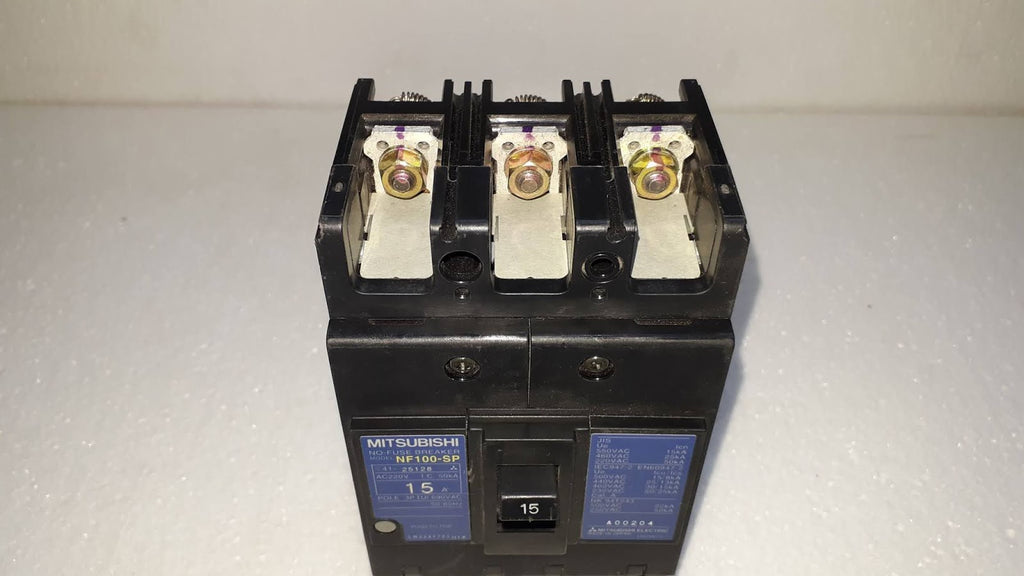 Mitsubishi NF100-SP No-Fuse Breaker 15A 3P 690V NF100SP
