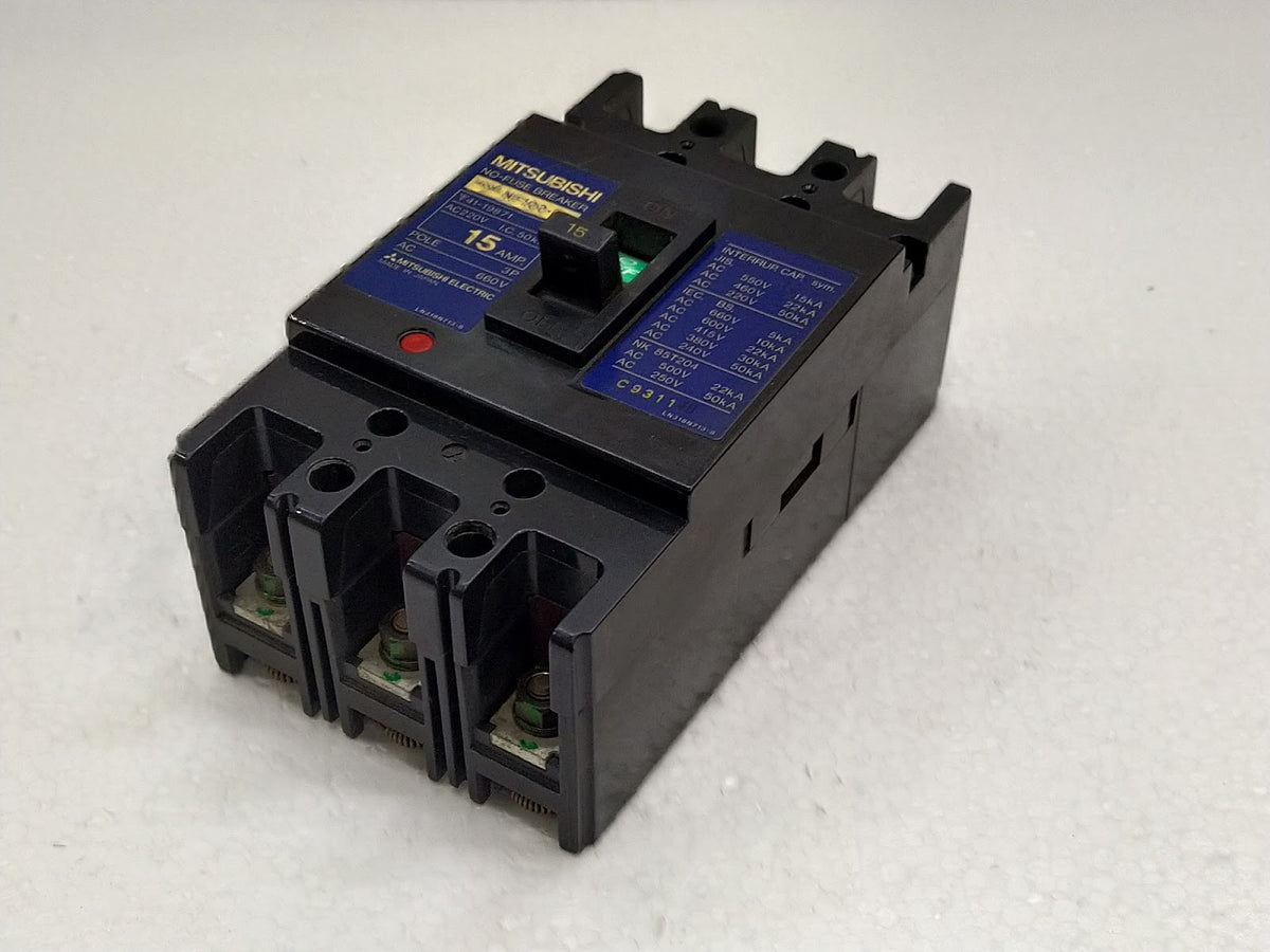Mitsubishi NF100-SS No-Fuse Breaker 15A 3P 660V NF100SS