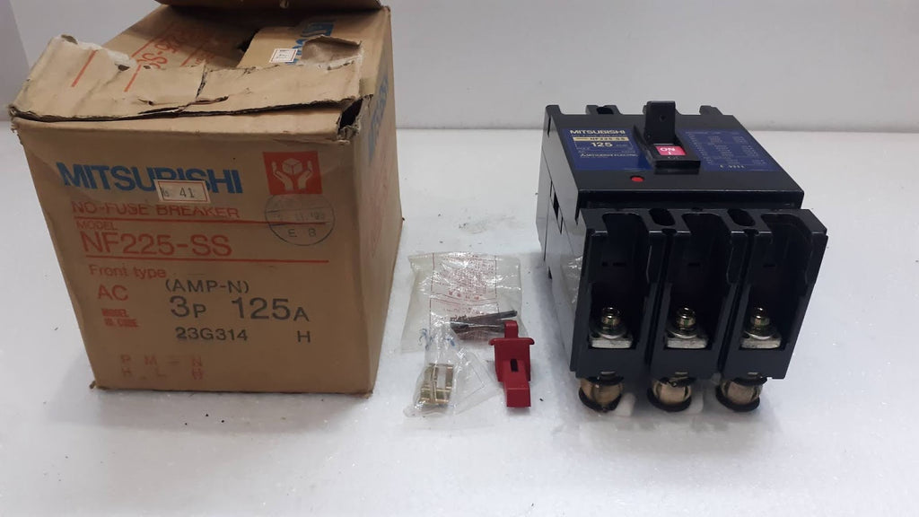 Mitsubishi NF225-SS No Fuse Breaker 125A 3P 660V NF225SS