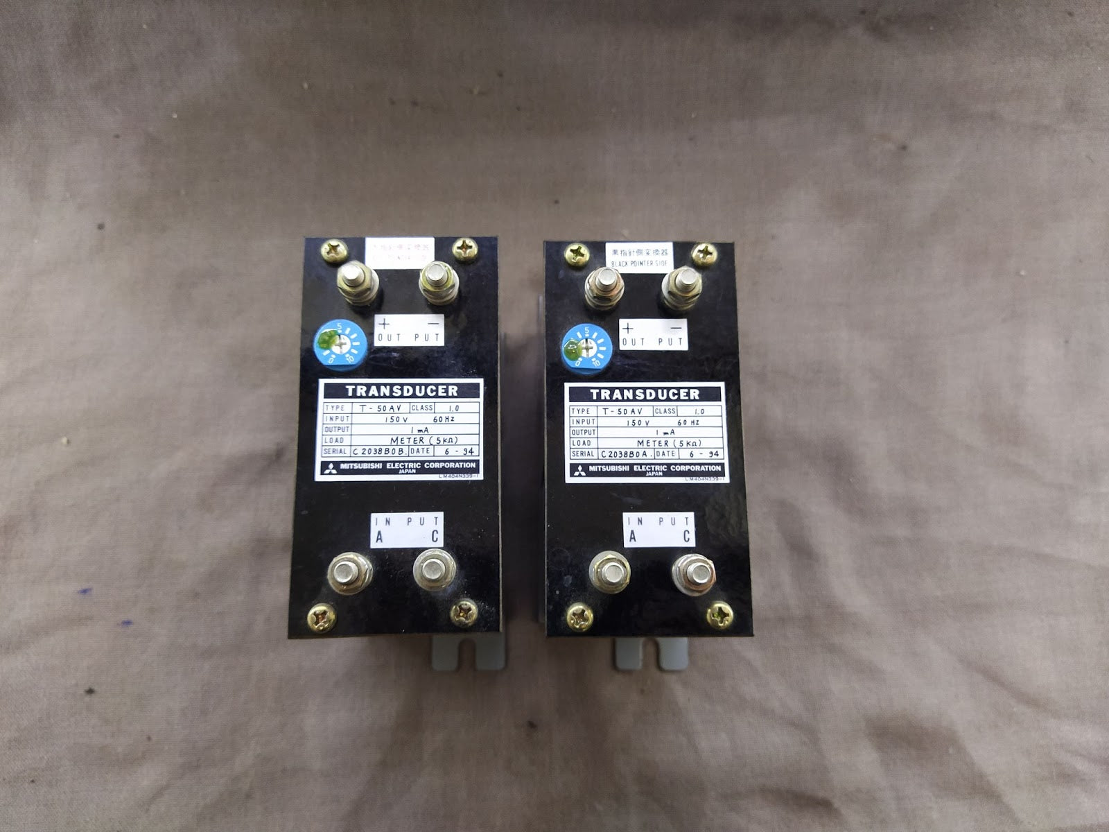 Mitsubishi T-50AV Transducer Class 1.0 T 50 AV