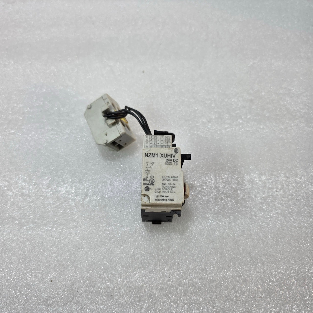 MOELLER NZM1-XUHIV 24V DC UNDERVOLTAGE RELEASE FOR NZM1 CIRCUIT BREAKER