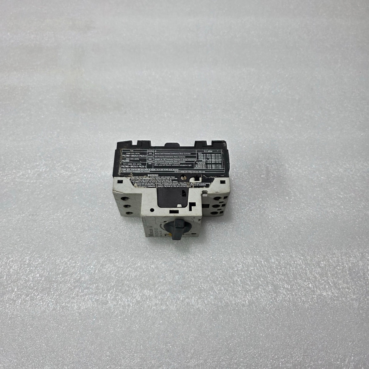 MOELLER PKZM0-6.3 MOTOR PROTECTION CIRCUIT BREAKER 4–6.3A MANUAL MOTOR STARTER