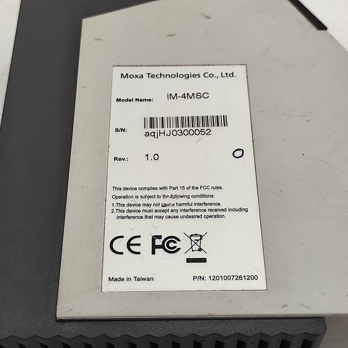 MOXA IM-4MSC ETHERNET INTERFACE MODULE