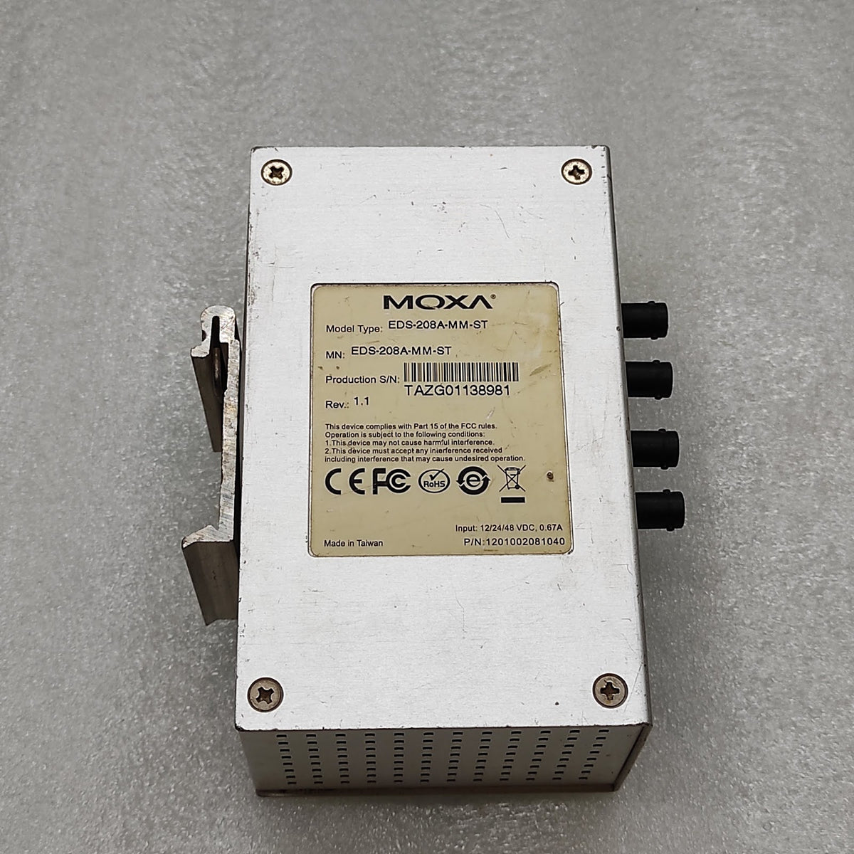 MOXA EDS-208A-MM-ST UNMANAGED SWITCH EDS-208A-MM-ST