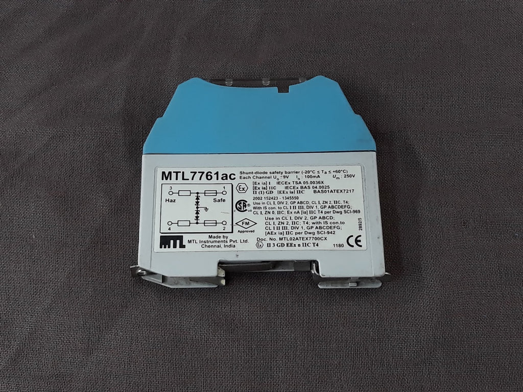 MTL INSTRUMENTS MTL 7761AC SHUNT DIODE SAFETY BARRIER