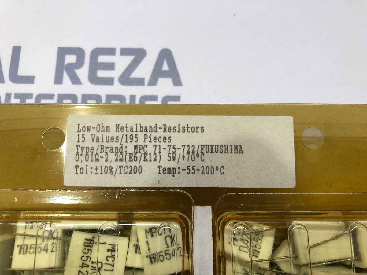 NOVA CCR-32 COMP-CARDS LOW OHM METAL BAND RESISTORS