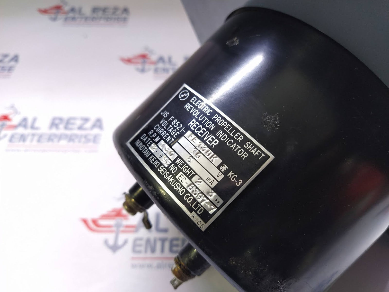 Nunotani Keiki JIS F 8521-FE 130K Electric Propeller Shaft Revolution Indicator
