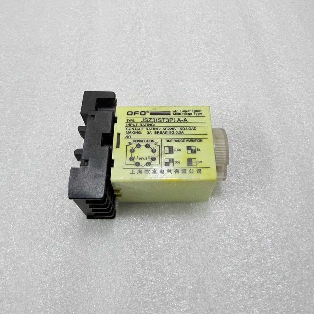 OFO JSZ3 ST3P A-A Super Timer Multi-Range 220V Pre-Owned