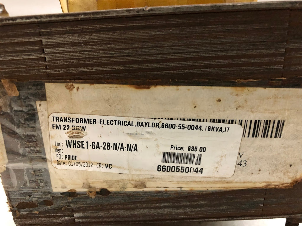OLSUN TRANSFORMER 17826 129586-10 GP2.0DY-0 4/06 TRANSFORMER 2 KVA 6600550044 12