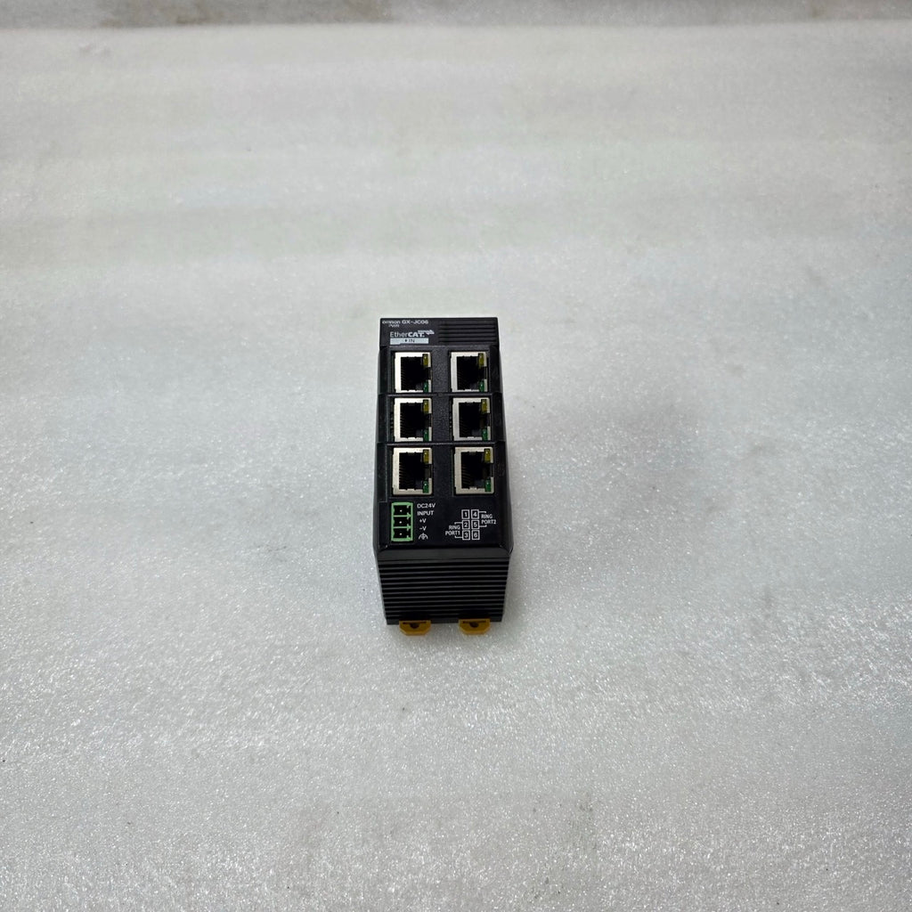 OMRON GX-JC06 ETHERCAT JUNCTION SLAVE MODULE | 6-PORT DISTRIBUTION UNIT | 24V DC