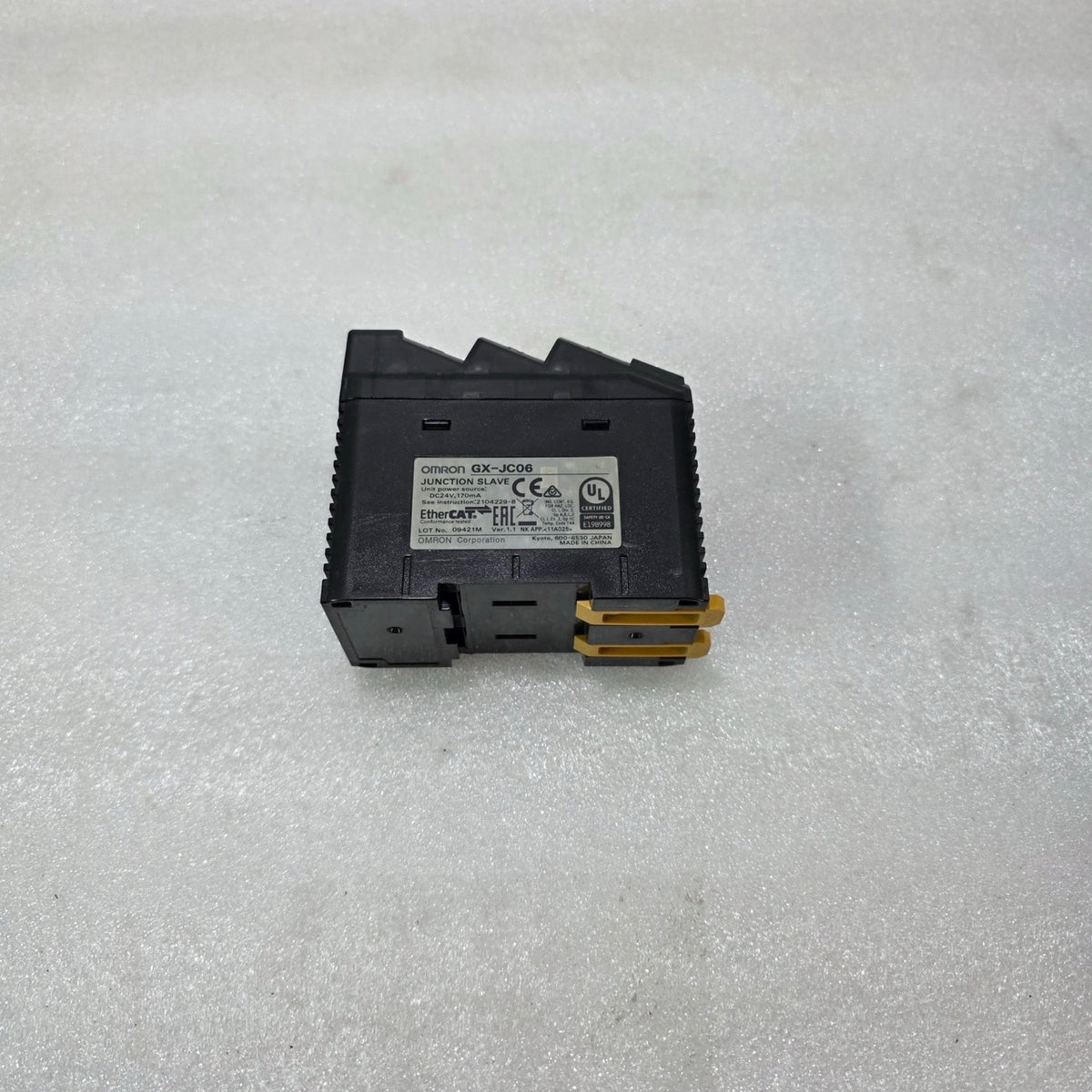 OMRON GX-JC06 ETHERCAT JUNCTION SLAVE MODULE | 6-PORT DISTRIBUTION UNIT | 24V DC