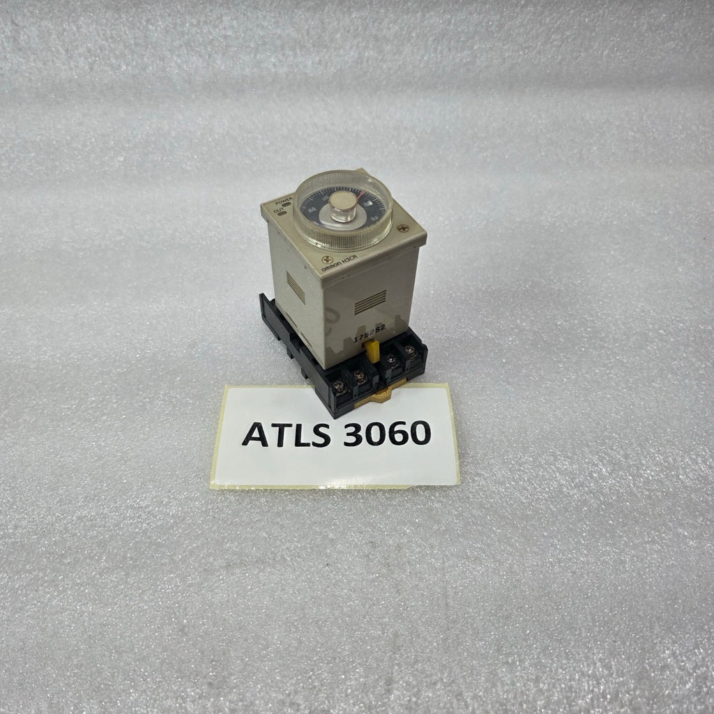 OMRON H3CR-A8 SOLID STATE TIMER 100-240VAC 5A 350VAC 0.05s-300h PRE-OWNED