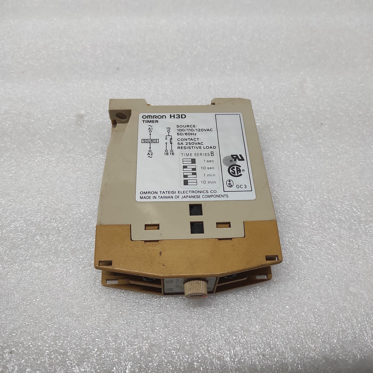OMRON H3D TIMER 0-10 MIN 100-120VAC