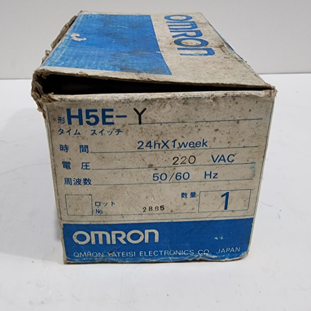 OMRON H5E-Y PROGRAMMABLE TIME SWITCH 220V OKAYAMA TATEISI V41-10604