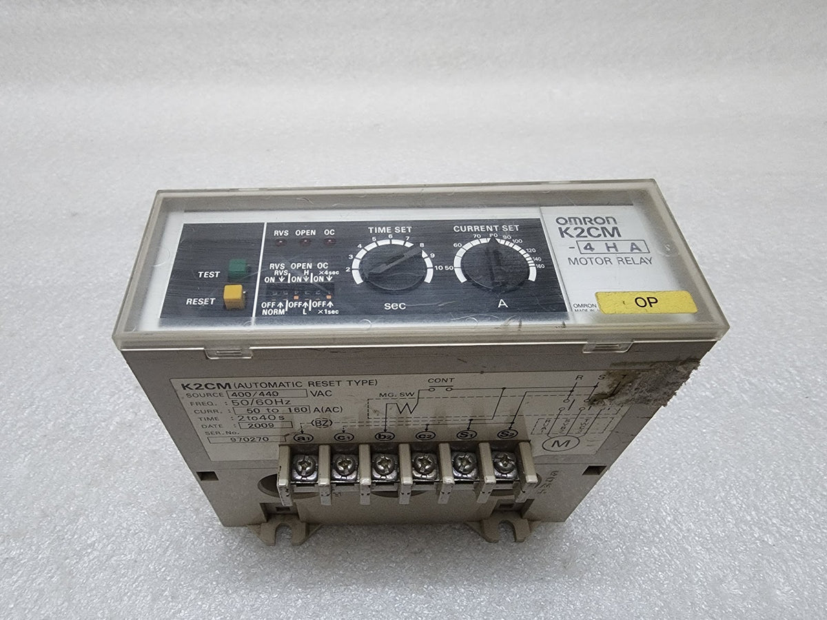 OMRON K2CM-4HA MOTOR RELAY 400-440VAC