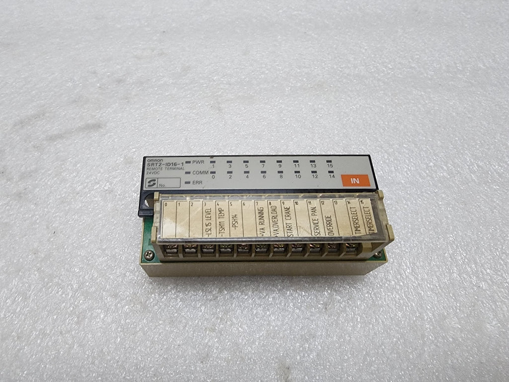 OMRON SRT2-ID16-1 REMOTE TERMINAL 24VDC