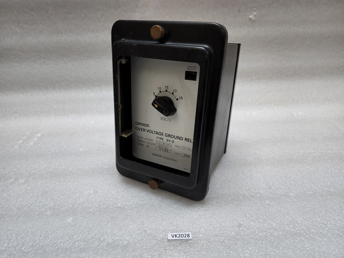 OMRON SV-G OVER-VOLTAGE GROUND RELAY 110VAC