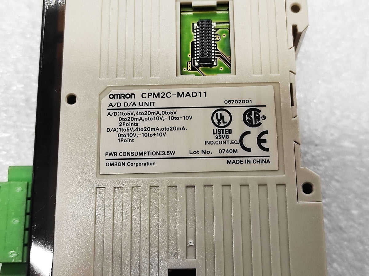 Omron CPM2C-MAD11 A/D D/A Unit