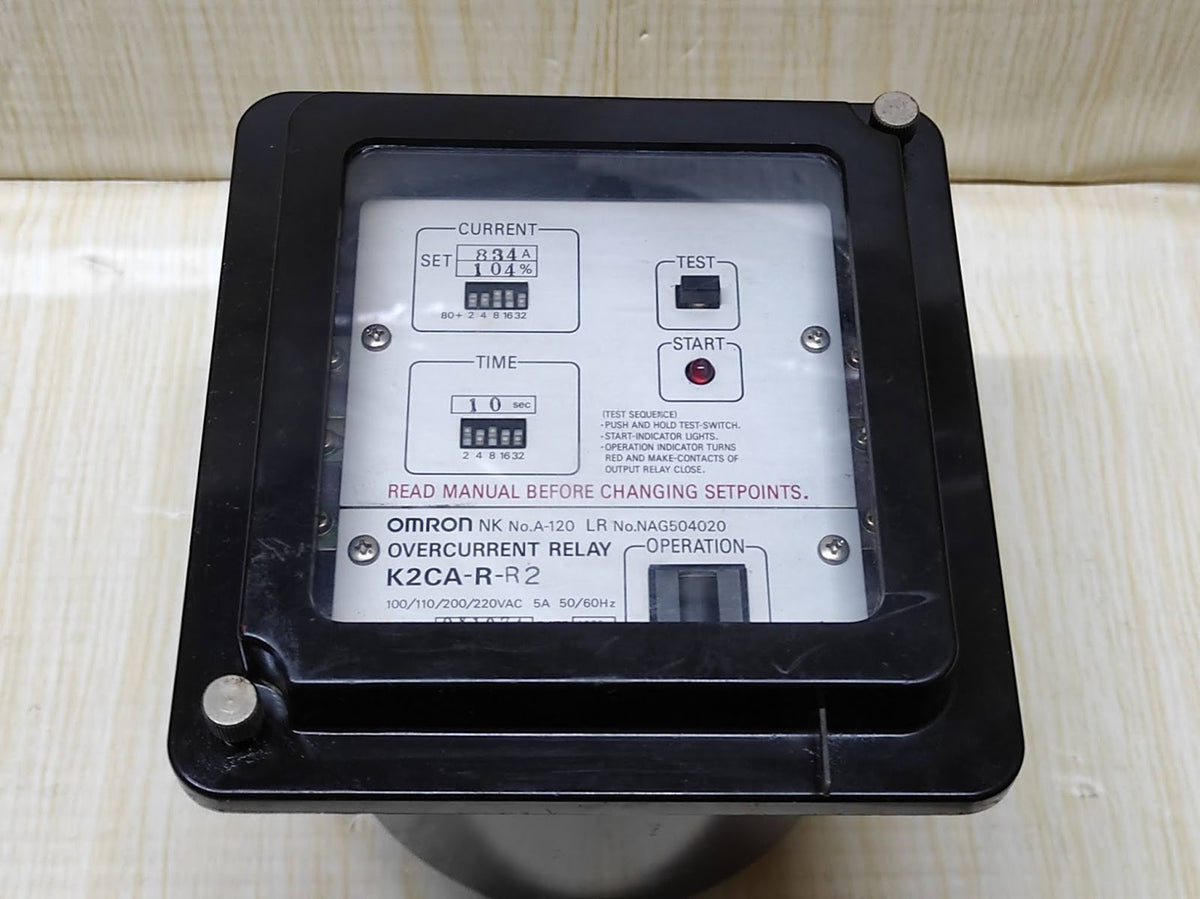 Omron K2CA-R-R2 Overcurrent Relay 100/110/200/220V AC 5A KWCARR2