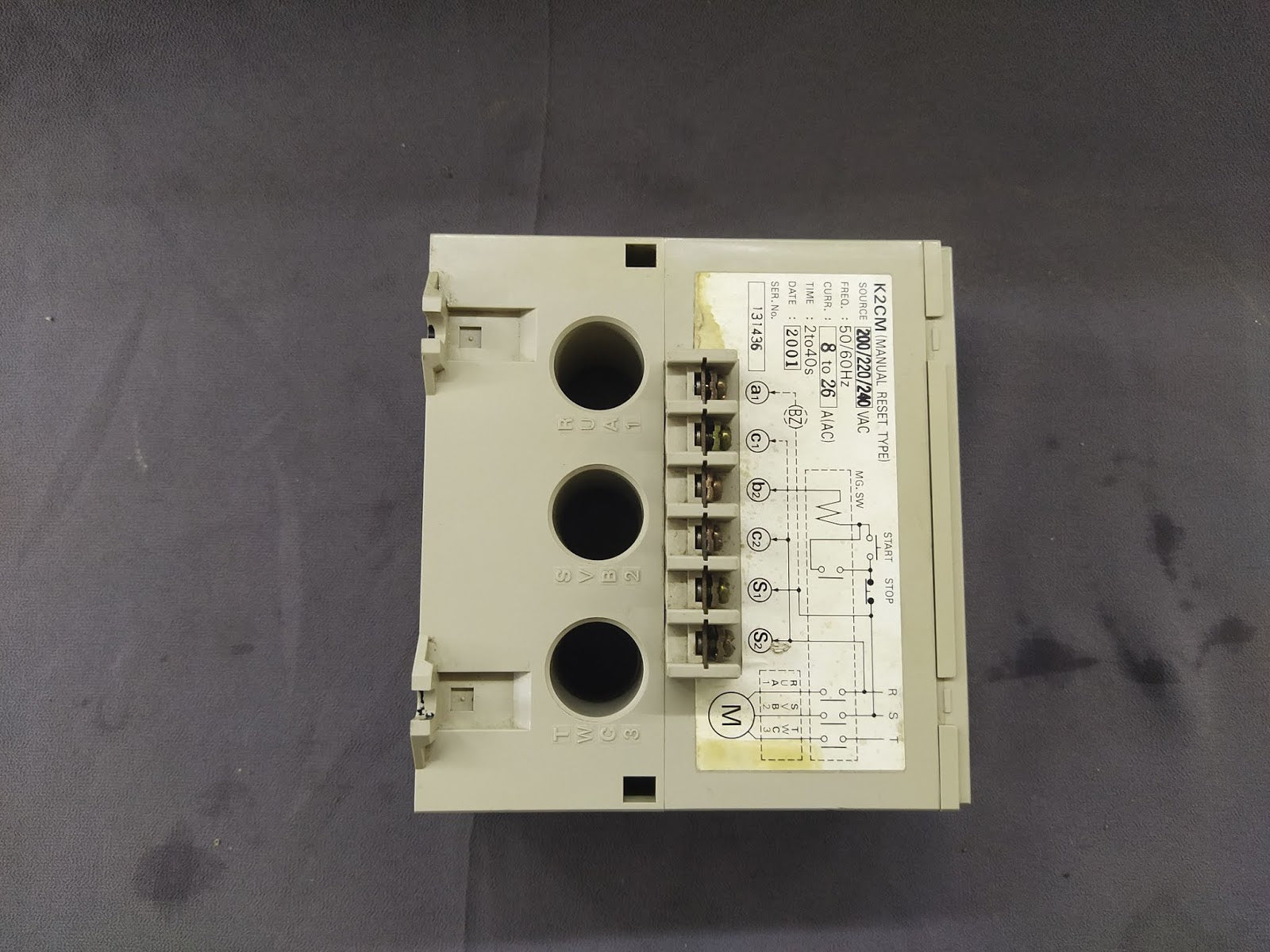 Omron K2CM-2L Motor Relay 200-240VAC 2-40S