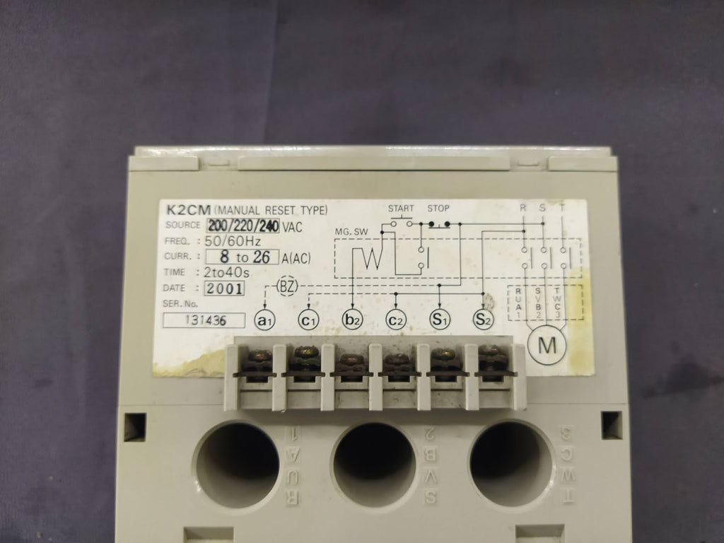 Omron K2CM-2L Motor Relay 200-240VAC 2-40S