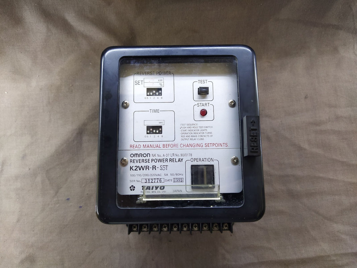 OMRON K2WR-R-S5T REVERSE POWER RELAY