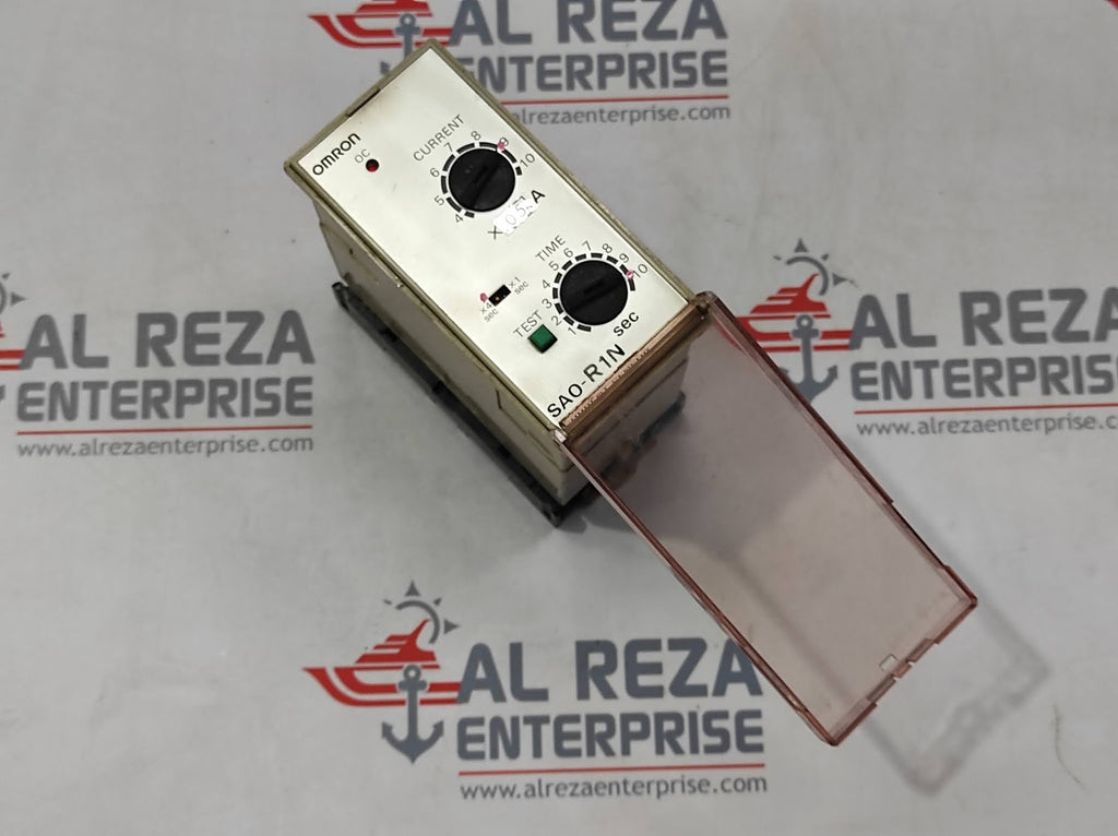 OMRON SAO-R1N ADJUSTABLE CURRENT SENSOR RELAY WITH TIME DELAY 100/110/120V