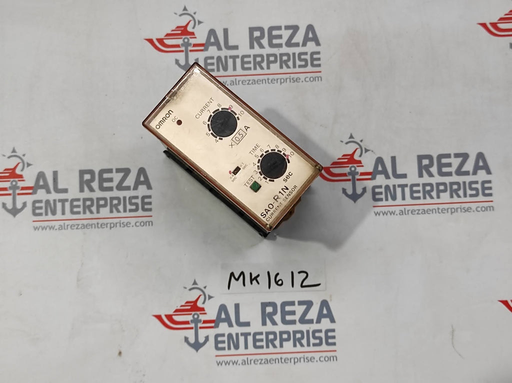 OMRON SAO-R1N ADJUSTABLE CURRENT SENSOR RELAY WITH TIME DELAY 100/110/120V