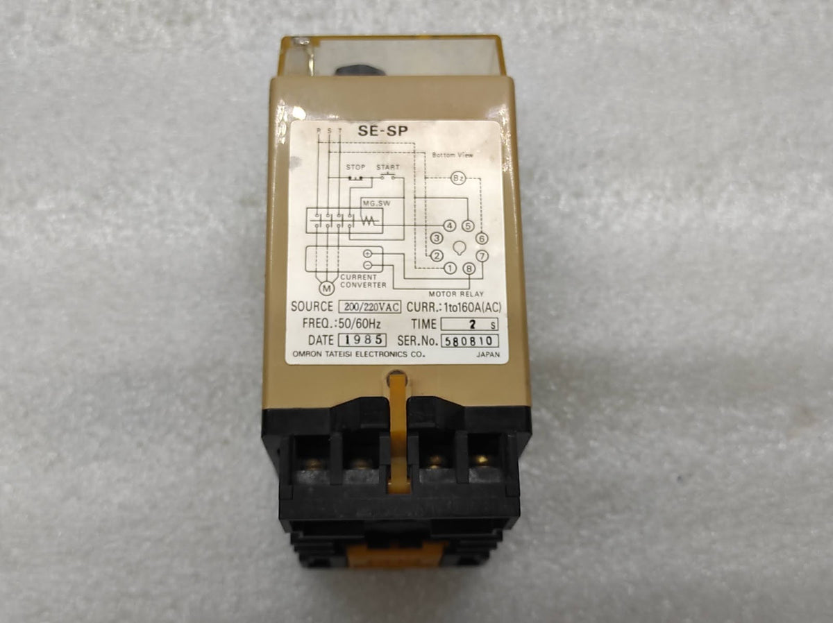 OMRON SE-SP2 MOTOR RELAY 200/220VAC