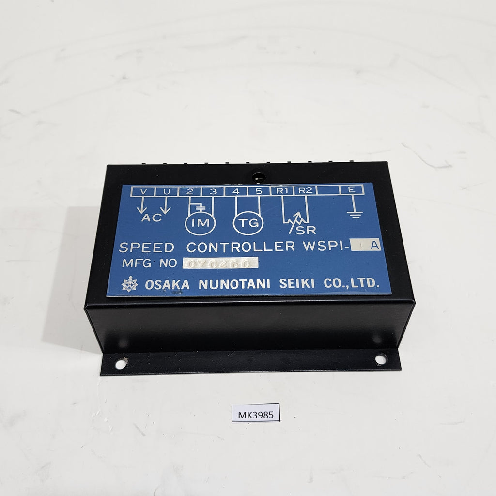 OSAKA NUNOTANI SEIKI WSPI-1A SPEED CONTROLLER