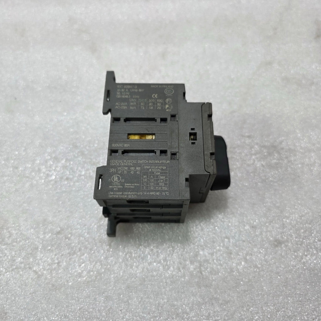 ABB | GENERAL PURPOSE SWITCH / LOAD DISCONNECTOR | OT80F3