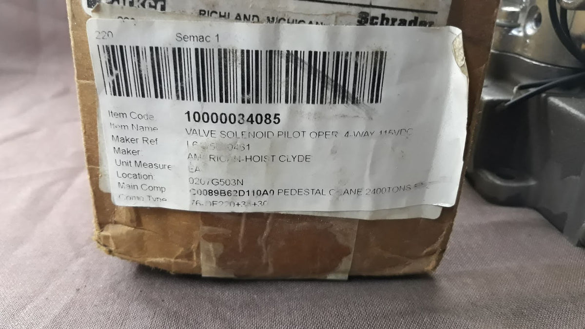 Parker Schrader Bellows L6455610461 Pneumatic Solenoid Valve SK-200/A5 Single