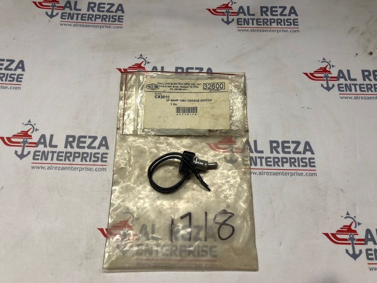 PAULUHN CX3010 TOGGLE SWITCH SP 6AMP 125V