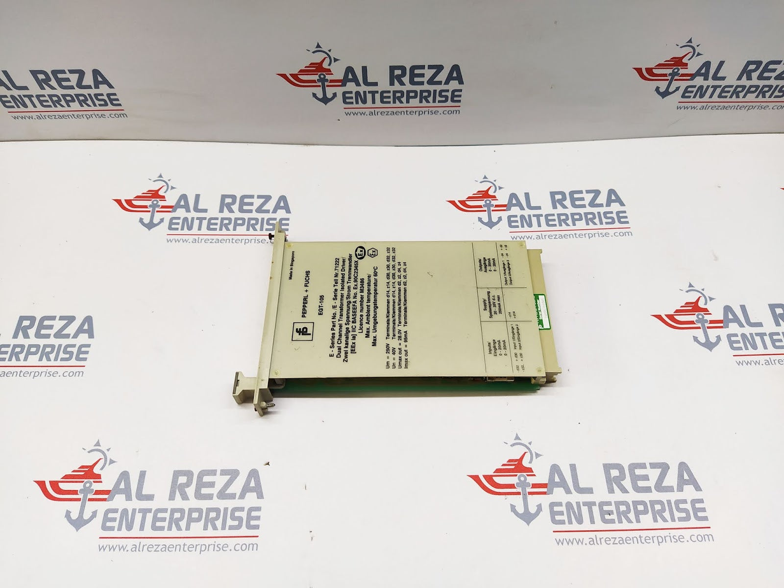 PEPPERL + FUCHS EGT-105 DUAL CHANNEL TRANSFORMER ISOLATED DRIVER 71222