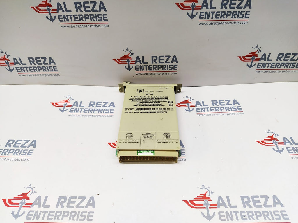 PEPPERL + FUCHS EGT-105 DUAL CHANNEL TRANSFORMER ISOLATED DRIVER 71222