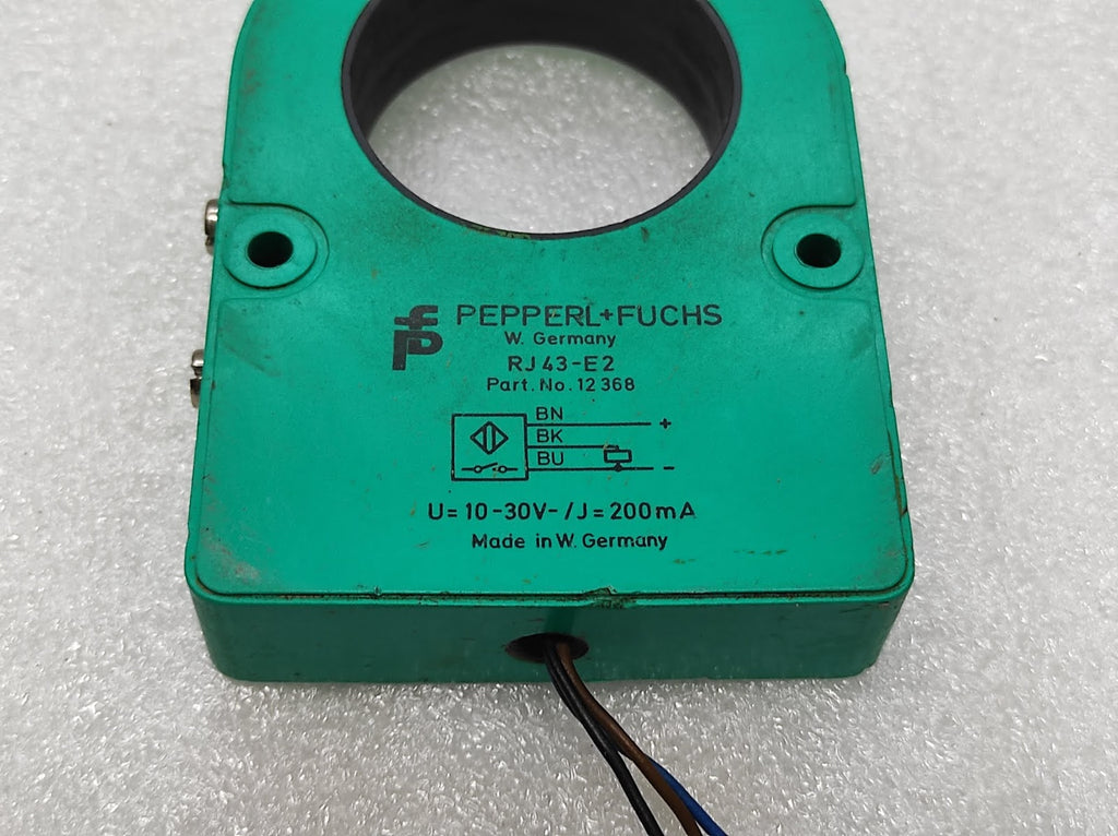 PEPPERL + FUCHS RJ43-E2 INDUCTIVE RING SENSOR 12368