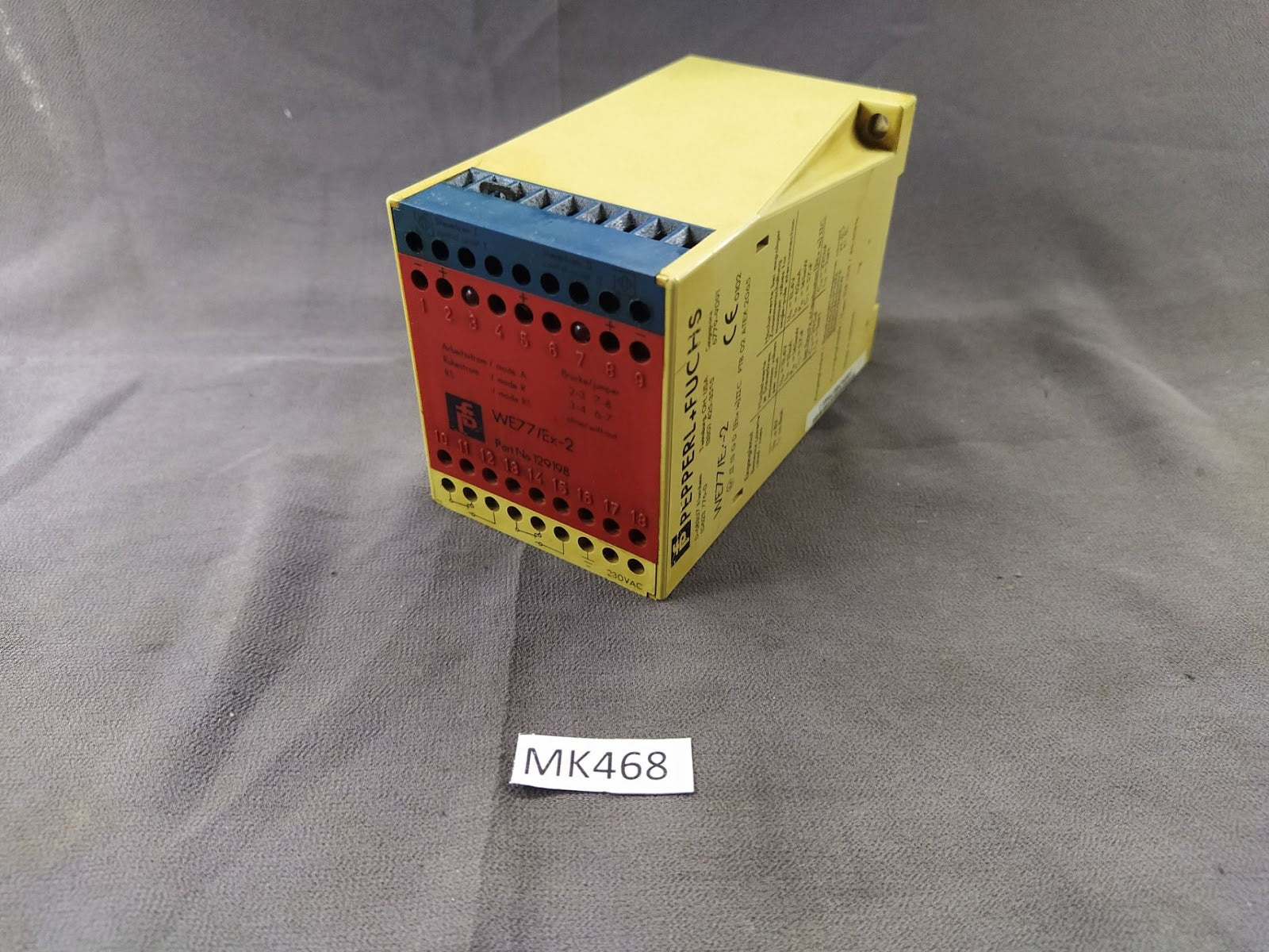 Pepperl + Fuchs WE77/EX-2 Switch Amplifier 129198 230V AC LOT OF 2 UNIT