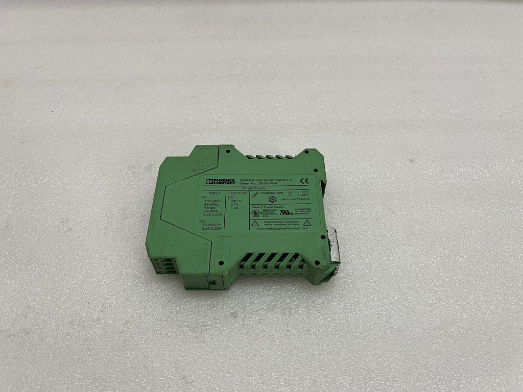 PHOENIX CONTACT MINI-PS-100-240AC/24DC/1.3 POWER SUPPLY 2866446 24VDC 1.3A