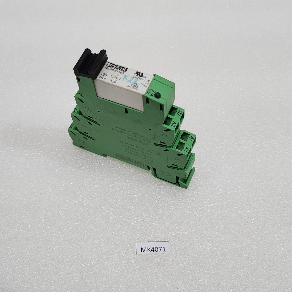 PHOENIX CONTACT PLC-BSP-24UC/21-21 RELAY BASE 2912442 24VAC-DC