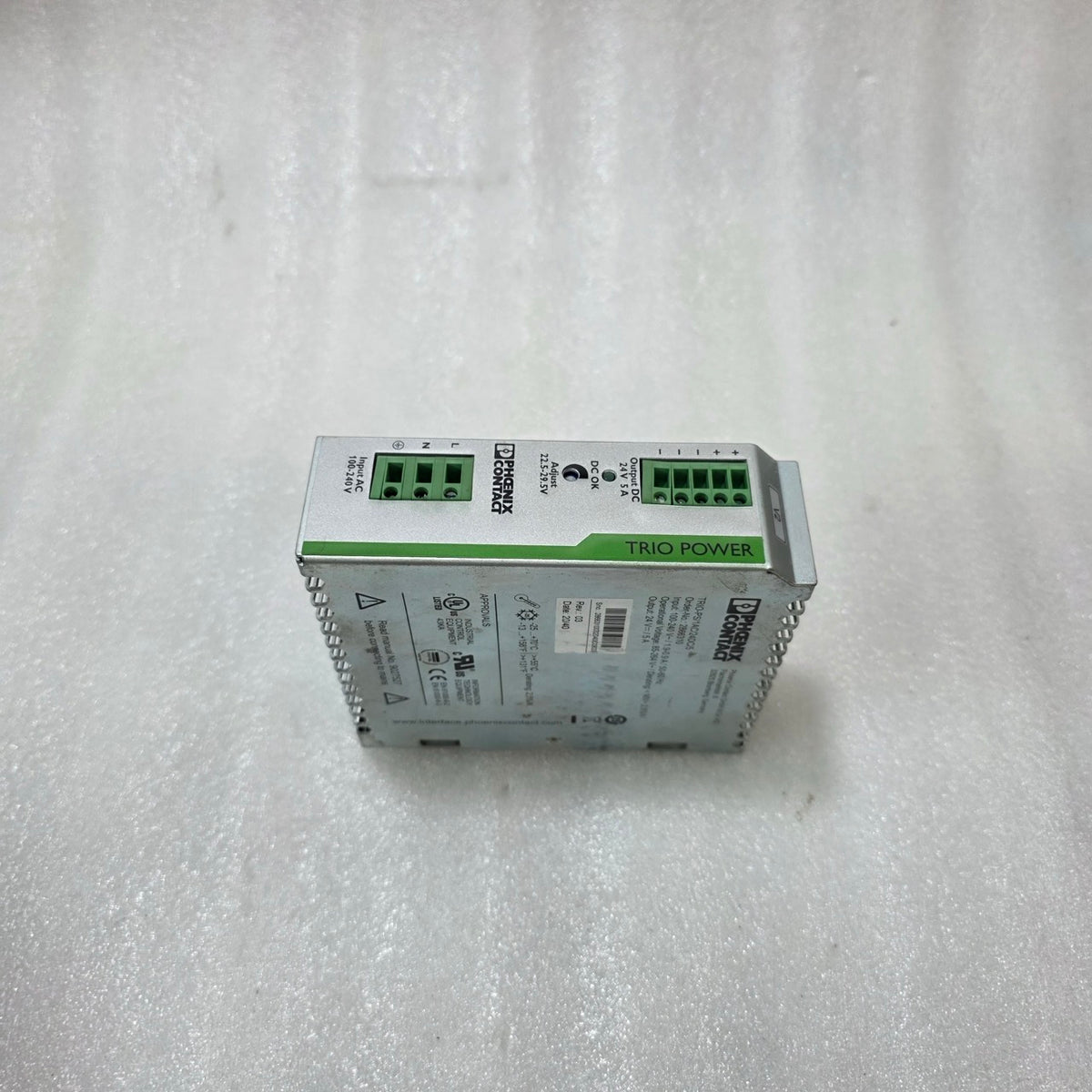 PHOENIX CONTACT TRIO-PS/1AC/24DC/5 POWER SUPPLY 24V 5A DIN RAIL PSU 2866310