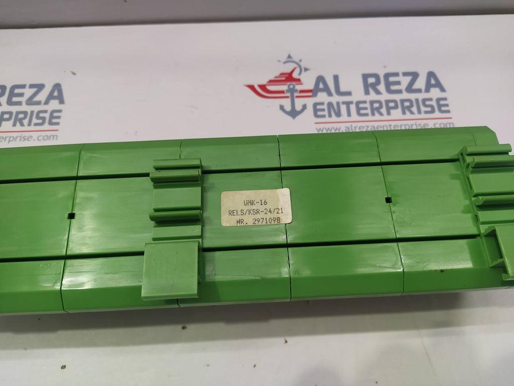 PHOENIX UMK-16 RELS/KSR-24/21 MULTIPLE RELAY MODULE