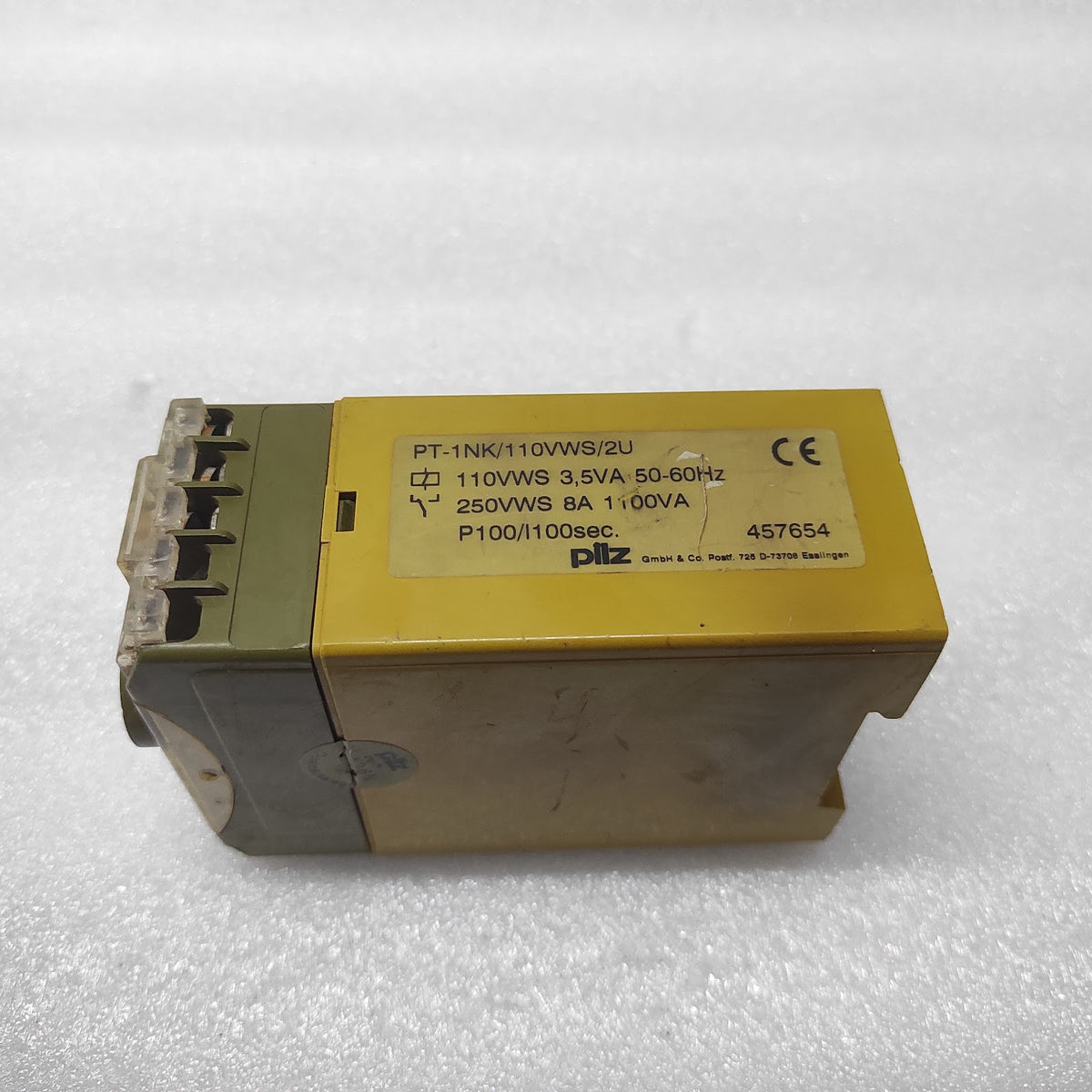 PILZ PT-1NK/110VWS/2U SAFETY RELAY 457654