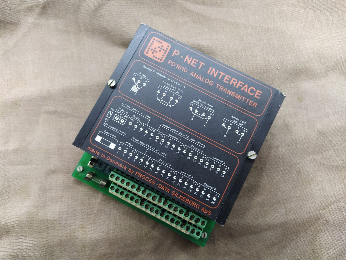 Process Data Silkeborg P-NET Interface PD 1610 Analog Transmitter PD1610