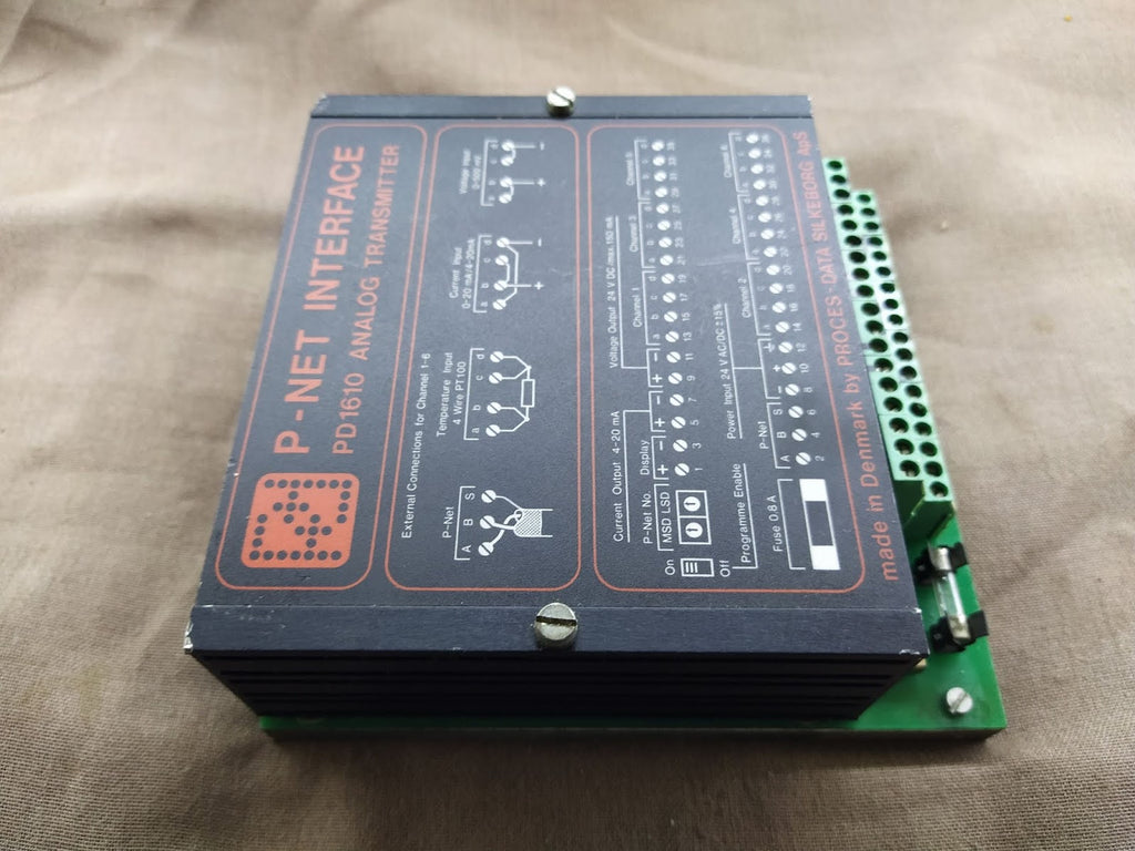 Process Data Silkeborg P-NET Interface PD 1610 Analog Transmitter PD1610