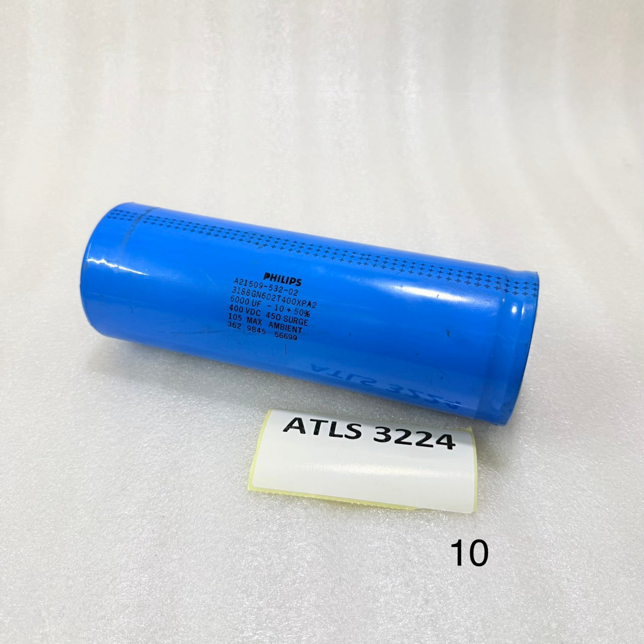 Philips 3188GN602T400XPA2 6000uF 400VDC Capacitor Pre-Owned